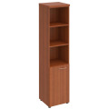 Офисный шкаф для документов узкий высокий полузакрытый