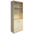 Офисный шкаф высокий широкий со стеклом