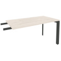 Брифинг-приставка к столу на П-образном металлокаркасе
