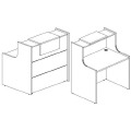 Стойка ресепшен прямая №1
